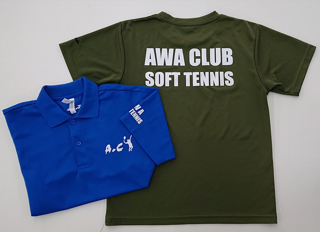 テニスクラブのオリジナルプリントTシャツ